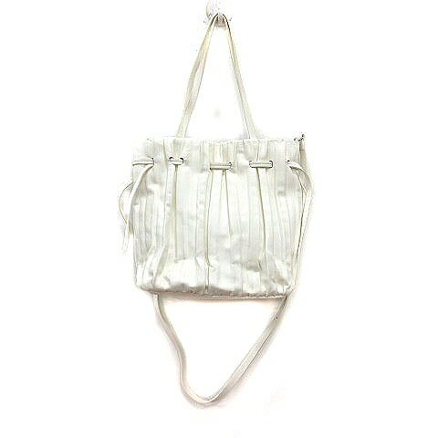 【中古】ザラ ZARA ハンドバッグ ショルダー 2way 白 ホワイト /MS レディース 【ベクトル 古着】 250509(4)