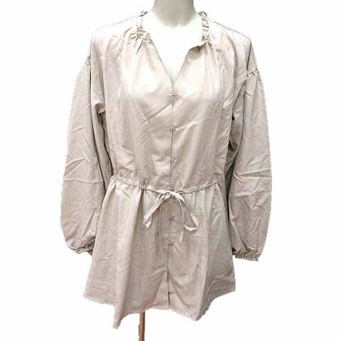【中古】ダブルクローゼット w closet チュニック ブラウス ウエストマーク 長袖 F ベージュ /YK レディース 【ベクトル 古着】 250511 【中古】ダブルクローゼット w closet チュニック ブラウス ウエストマーク 長袖 F ベージュ /YK レディース 【ベクトル 古着】 250511