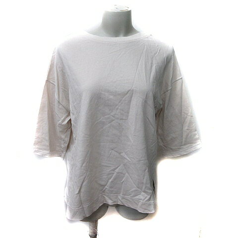 【中古】グリーンレーベルリラクシング ユナイテッドアローズ green label relaxing カットソー 七分袖 ベージュ /YI レディース 【ベクトル 古着】 250527