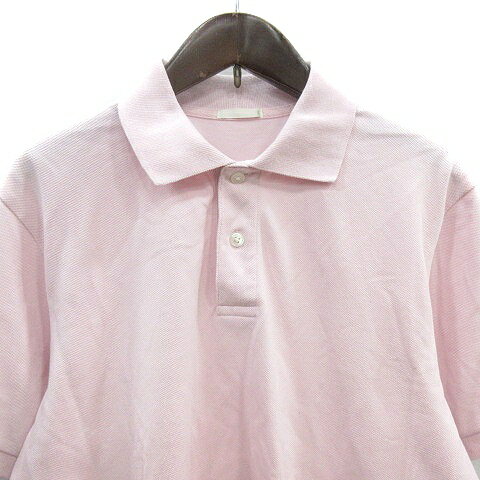 【中古】ジーユー GU ポロシャツ 半袖 S ピンク /MN ●RY メンズ 【ベクトル 古着】 250529