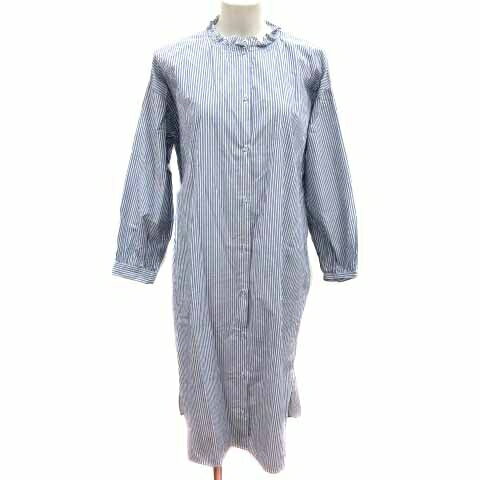 【中古】チャイルドウーマン CHILD WOMAN selection シャツワンピース ひざ丈 ストライプ 長袖 F 青 ブルー 白 ホワイト /YK レディース 【ベクトル 古着】 250608 【中古】チャイルドウーマン CHILD WOMAN selection シャツワンピース ひざ丈 ストライプ 長袖 F 青 ブルー 白 ホワイト /YK レディース 【ベクトル 古着】 250608