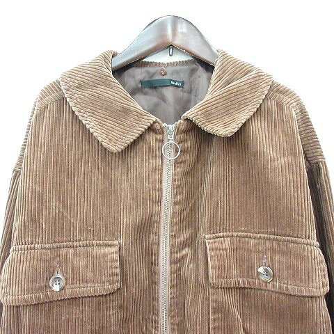 【中古】ヘザー Heather ステンカラージャケット 総裏地 コーデュロイ F 茶 ブラウン /MN レディース 【ベクトル 古着】 250611