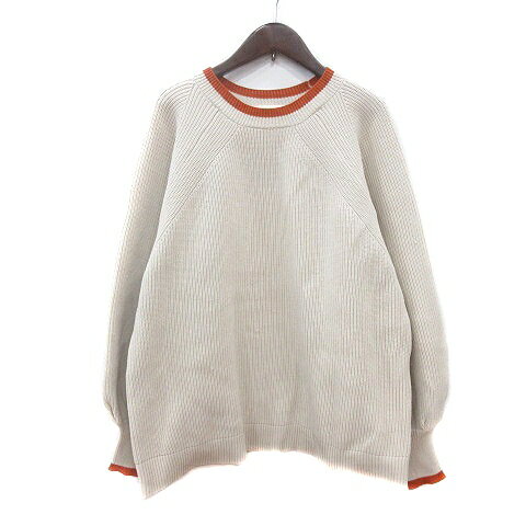 【中古】チャコクローゼット Chaco closet ニット セーター 長袖 F 白 アイボリー /MN レディース 【ベクトル 古着】 250617