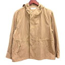 【中古】ディスコート Discoat ジャケット パーカー ジップアップ フード 長袖 M ベージュ /YK レディース 【ベクトル 古着】 250617