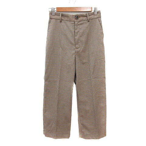 【中古】シテン CITEN ストレートパンツ スラックス チェック M オレンジ /MN レディース 【ベクトル 古着】 250626(4)