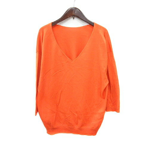【中古】ギャルリーヴィー GALERIE VIE トゥモローランド ニット カットソー 長袖 S オレンジ /MN レディース 【ベクトル 古着】 250620