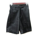 【中古】ジーナシス JEANASIS パンツ キュロット フェイクレザー F 黒 ブラック /YI レディース 【ベクトル 古着】 250621