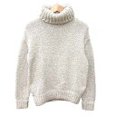 【中古】ナチュラルビューティーベーシック NATURAL BEAUTY BASIC ニット セーター タートルネック 長袖 白 ホワイト /YK メンズ 【ベクトル 古着】 250624