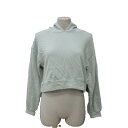 【中古】ウィルセレクション WILLSELECTION パーカー スウェット ショート丈 長袖 M 緑 ペールグリーン /MS レディース 【ベクトル 古着】 250626
