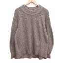 【中古】グローバルワーク GLOBAL WORK ニット セーター 長袖 L 茶 ブラウン /YK メンズ 【ベクトル 古着】 250623