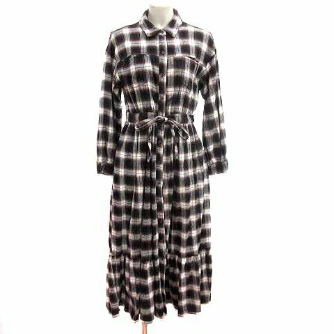 【中古】Lilly&Emma ワンピース ロング ネルシャツ ウエストマーク チェック 長袖 F こげ茶 ダークブラウン /YK ●RY レディース 【ベクトル 古着】 250702 【中古】Lilly&Emma ワンピース ロング ネルシャツ ウエストマーク チェック 長袖 F こげ茶 ダークブラウン /YK ●RY レディース 【ベクトル 古着】 250702
