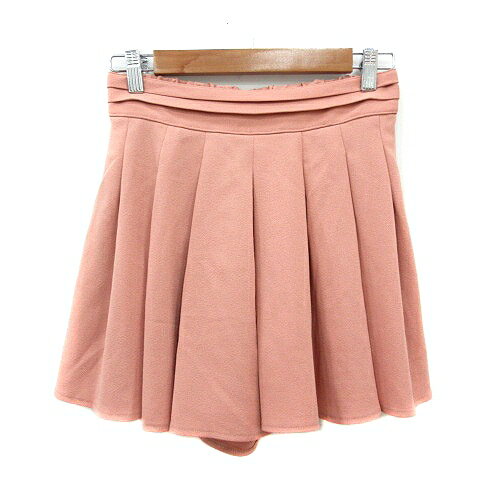 【中古】ミッシュマッシュ MISCH MASCH ショートパンツ キュロット 38 M ピンクベージュ /MN ●RY レディース 【ベクトル 古着】 250702