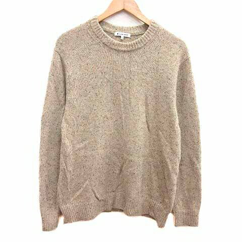 【中古】グローバルワーク GLOBAL WORK ニット セーター 長袖 M ベージュ /YK メンズ 【ベクトル 古着】 250702