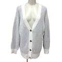 【中古】セポ CEPO カーディガン ニット Vネック 長袖 M 青 水色 ライトブルー /YK レディース 【ベクトル 古着】 250702