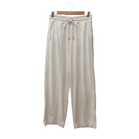 【中古】ニコアンド Niko and.. ワイドパンツ フリース ウエストマーク L 白 オフホワイト /MS レディース 【ベクトル 古着】 250709