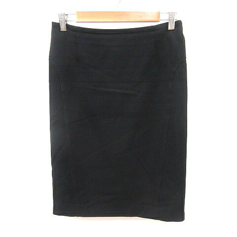 【中古】エストネーション ESTNATION タイトスカート ひざ丈 40 黒 ブラック /MS レディース 【ベクトル 古着】 250710