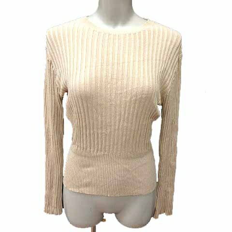 【中古】オペーク OPAQUE BEAUTE DE OPAQUE ニット カットソー 長袖 38 M ベージュ /YK レディース 【ベクトル 古着】 250710