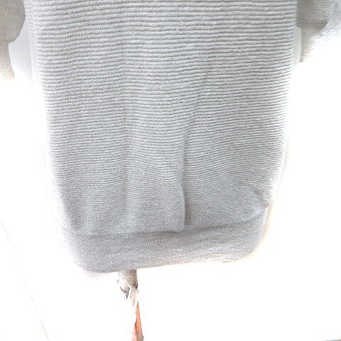 【中古】インディヴィ INDIVI ニット カットソー 半袖 麻混 リネン混 38 M 白 オフホワイト /YI レディース 【ベクトル 古着】 250719