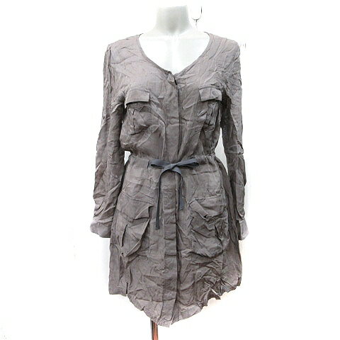 【中古】ステュディオス STUDIOUS ワンピース ミニ 長袖 モカ /YI レディース 【ベクトル 古着】 250718