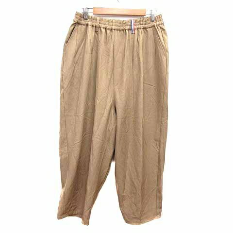 【中古】パーソンズ PERSON'S スラックスパンツ クロップド LL ベージュ /YK レディース 【ベクトル 古着】 250720