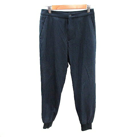 【中古】イエナ IENA ジョガーパンツ ストライプ 36 S 紺 ネイビー /AU レディース 【ベクトル 古着】 250806