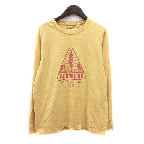 【中古】エルエルビーン L.L.BEAN カットソー Tシャツ クルーネック プリント 長袖 M 黄色 イエロー /MN メンズ 【ベクトル 古着】 250807 【中古】エルエルビーン L.L.BEAN カットソー Tシャツ クルーネック プリント 長袖 M 黄色 イエロー /MN メンズ 【ベクトル 古着】 250807