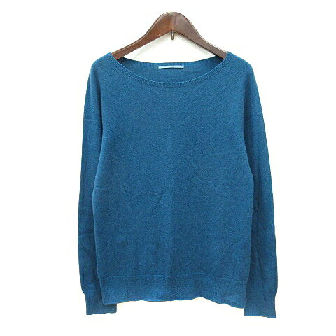 【中古】kuru ニット セーター 長袖 ウール 青 ブルー /MN レディース 【ベクトル 古着】 250808