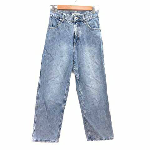 【中古】ディスコート Discoat デニムパンツ ジーンズ ワイド S 青 ブルー /YK レディース 【ベクトル 古着】 250810