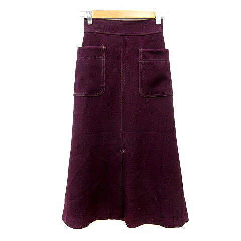 【中古】未使用品 ピサネロ PISANELLO フレアスカート ロング 3 L 紫 パープル /MN レディース 【ベクトル 古着】 250818