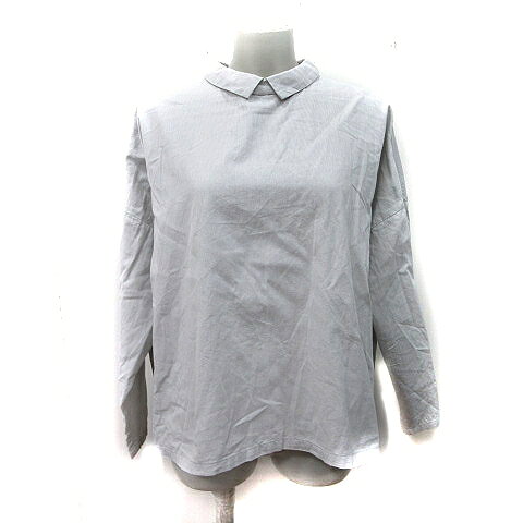 樂天商城 - 【中古】ピックアップ PICK UP シャツ ブラウス 長袖 M グレー /YI レディース 【ベクトル 古着】 250828