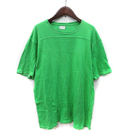 【中古】オールドフォーク OLDFOLKS Tシャツ カットソー 半袖 M 緑 グリーン /YI メンズ 【ベクトル 古着】 260217