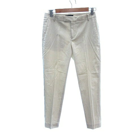 【中古】グリーンレーベルリラクシング ユナイテッドアローズ green label relaxing テーパードパンツ センタープレス 38 M ベージュ /AU レディース 【ベクトル 古着】 250926(4)