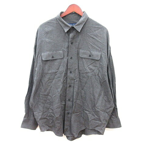 【中古】ザラマン ZARA MAN シャツ 長袖 L グレー /MN メンズ 【ベクトル 古着】 251009
