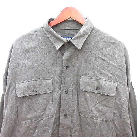 【中古】ザラマン ZARA MAN シャツ 長袖 L グレー /MN メンズ 【ベクトル 古着】 251009