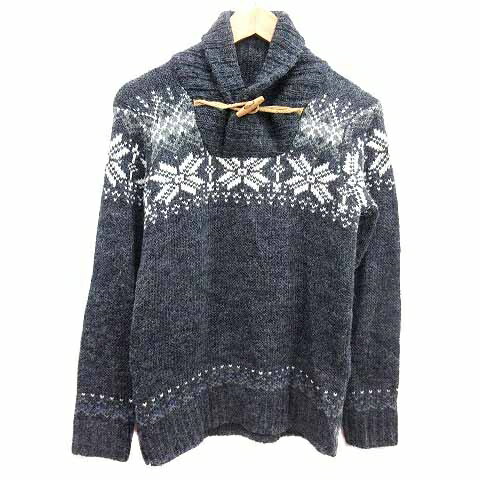 【中古】ティーケーミクスパイス タケオキクチ THE SHOP TK MIXPICE ニット セーター 総柄 長袖 アルパ..