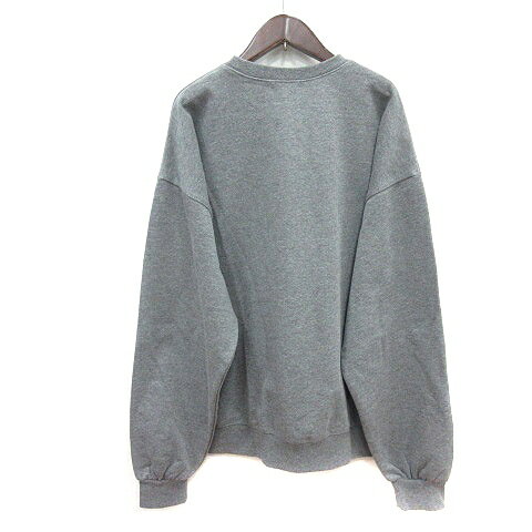 【中古】ミュエータ MUHET トレーナー スウェット プリント 長袖 LL グレー /MN レディース 【ベクトル 古着】 251023