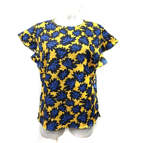 【中古】スピック&スパン Spick&Span ブラウス プルオーバー 半袖 花柄 マルチカラー /YI レディース 【ベクトル 古着】 251031