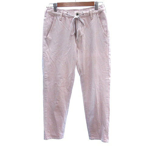 【中古】エドウィン EDWIN テーパードパンツ イージー カラーデニム L ピンク /AU レディース 【ベクトル 古着】 251111