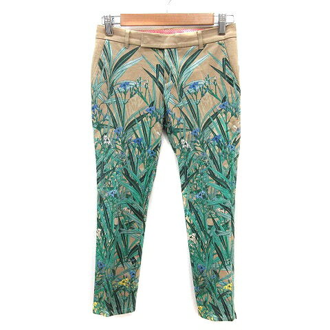 【中古】ソブ sov. ダブスタ サブリナパンツ カプリ 総柄 32 マルチカラー /MS レディース 【ベクトル 古着】 251111