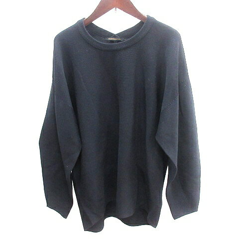 【中古】バンヤードストーム BARNYARDSTORM ニット カットソー 長袖 1 M 黒 ブラック /AU レディース ..