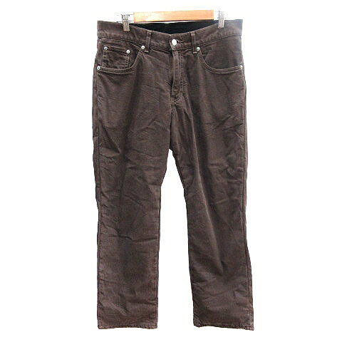 【中古】エドウィン EDWIN デニムパンツ ジーンズ スリム 裏起毛 32 M 茶 ブラウン /AU メンズ 【ベクトル 古着】 251127
