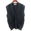 【中古】アーノルドパーマー Arnold Palmer ニット ベスト 前開き アーガイル柄 M 黒 ブラック /AU メンズ 【ベクトル 古着】 251128