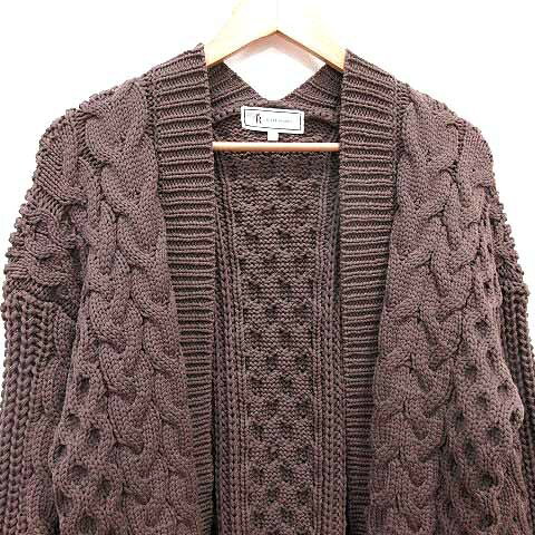 【中古】ロペピクニック ROPE Picnic カーディガン ニット 前開き ケーブル 長袖 38 M 茶 ブラウン /YK ●RY レディース 【ベクトル 古着】 260215 auc-vector-20695572 ブランド古着の買取販売ベクトル サンプル画像2