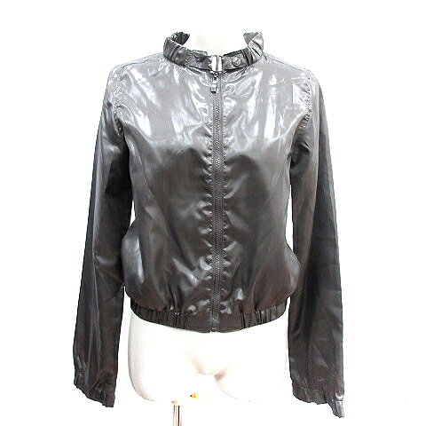 樂天商城 - 【中古】ザラ トラファルック ZARA Trafaluc スタンドカラージャケット ブルゾン 総裏地 M チャコールグレー /AU レディース 【ベクトル 古着】 260227