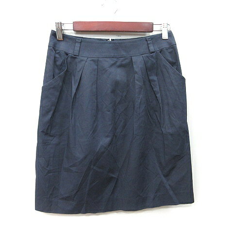 【中古】ボールジー BALLSEY トゥモローランド タイトスカート ひざ丈 38 M 紺 ネイビー /YI レディース 【ベクトル 古着】 260214