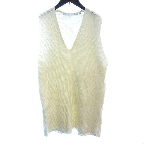 【中古】ユニクロ UNIQLO ルメール LEMAIRE ワンピース ジャンパースカート ミニ ニット ウール 3XL アイボリー 白 ホワイト /AU レディース 【ベクトル 古着】 260205