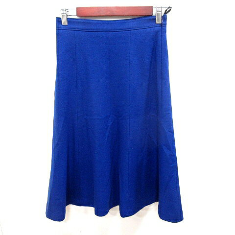 【中古】ユナイテッドアローズ UNITED ARROWS スカート フレア ミモレ ロング ウール 36 青 ブルー /RT レディース 【ベクトル 古着】 260210
