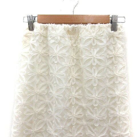 【中古】ロペピクニック ROPE Picnic タイトスカート ロング レース 36 白 アイボリー /MS レディース 【ベクトル 古着】 260216 auc-vector-20776422 ブランド古着の買取販売ベクトル サンプル画像2