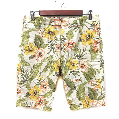 【中古】グリーンレーベルリラクシング ユナイテッドアローズ green label relaxing ハーフパンツ ショート 麻混 リネン混 ボタニカル柄 M マルチカラー /MS メンズ 【ベクトル 古着】 260226 auc-vector-20776369 ブランド古着の買取販売ベクトル パッケージ画像