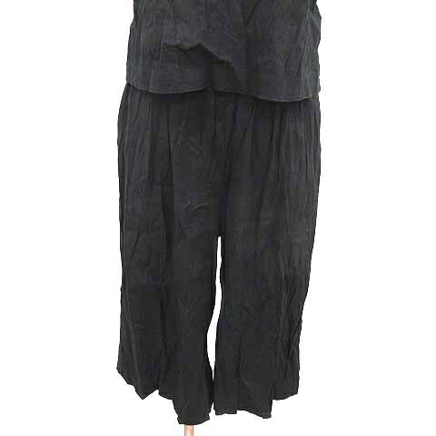 ブランド古着の買取販売ベクトルの【中古】エストネーション ESTNATION パンツ オールインワン サロペット 半袖 麻 リネン 36 S 黒 ブラック /YK レディース 【ベクトル 古着】 260302｜アングル3